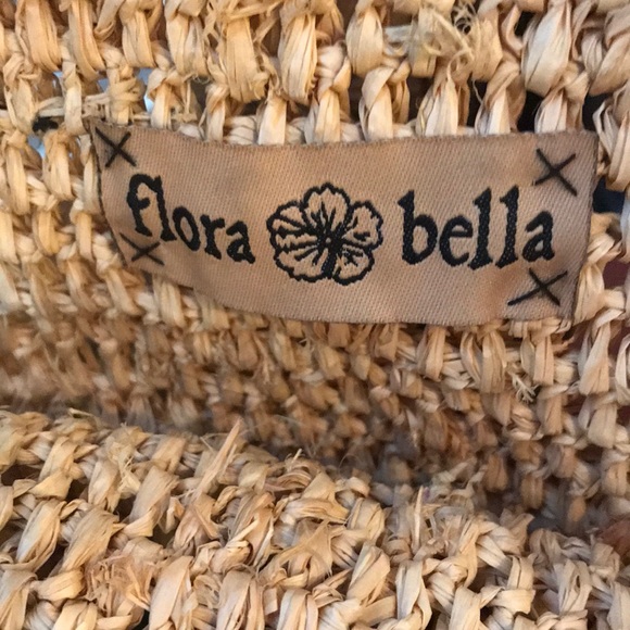 Natural woven beach bag by Flora Bella for Calypso - Picture 4 of 5